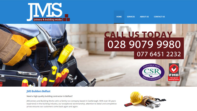JMS Builders Belfast SEO