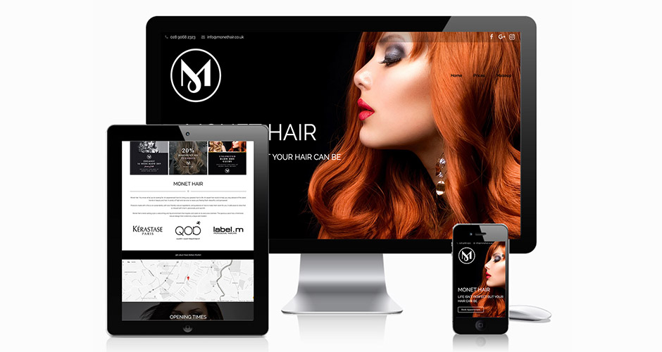 Monet Hair Website