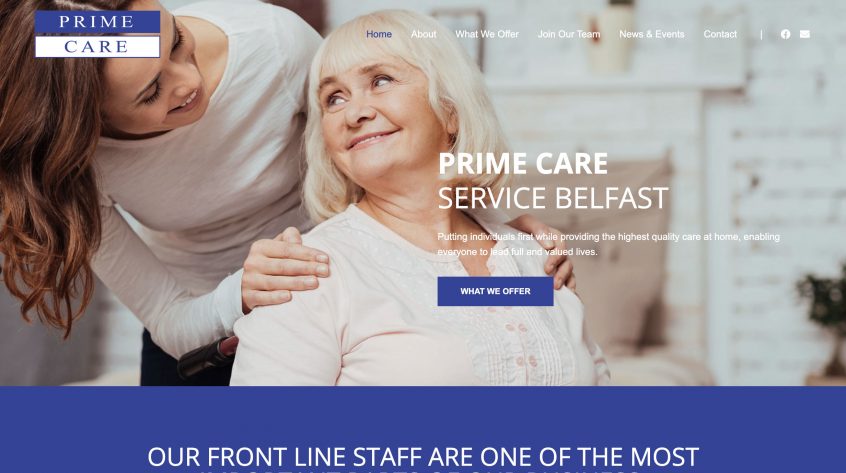 Prime Care NI Website