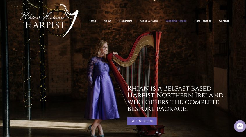 Rhian Harpist Website
