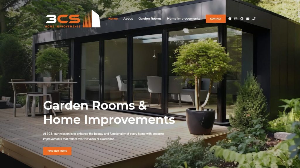 3Cs Home Improvements website designed by Web Design Belfast