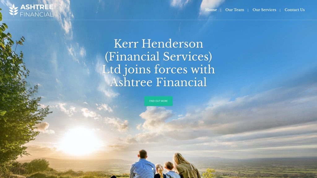 Ashtree Financial website designed by Web Design Belfast