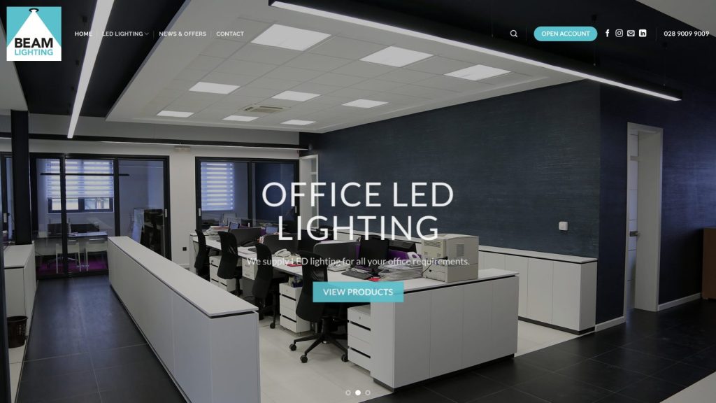 beamlighting website design belfast