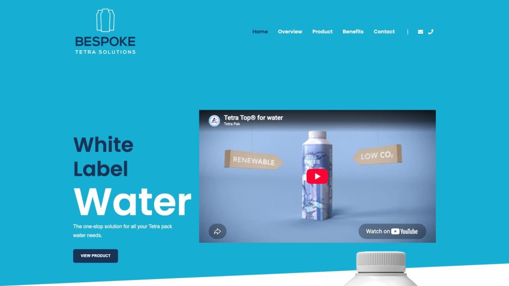 Bespoke Tetra Solutions website designed by Web Design Belfast