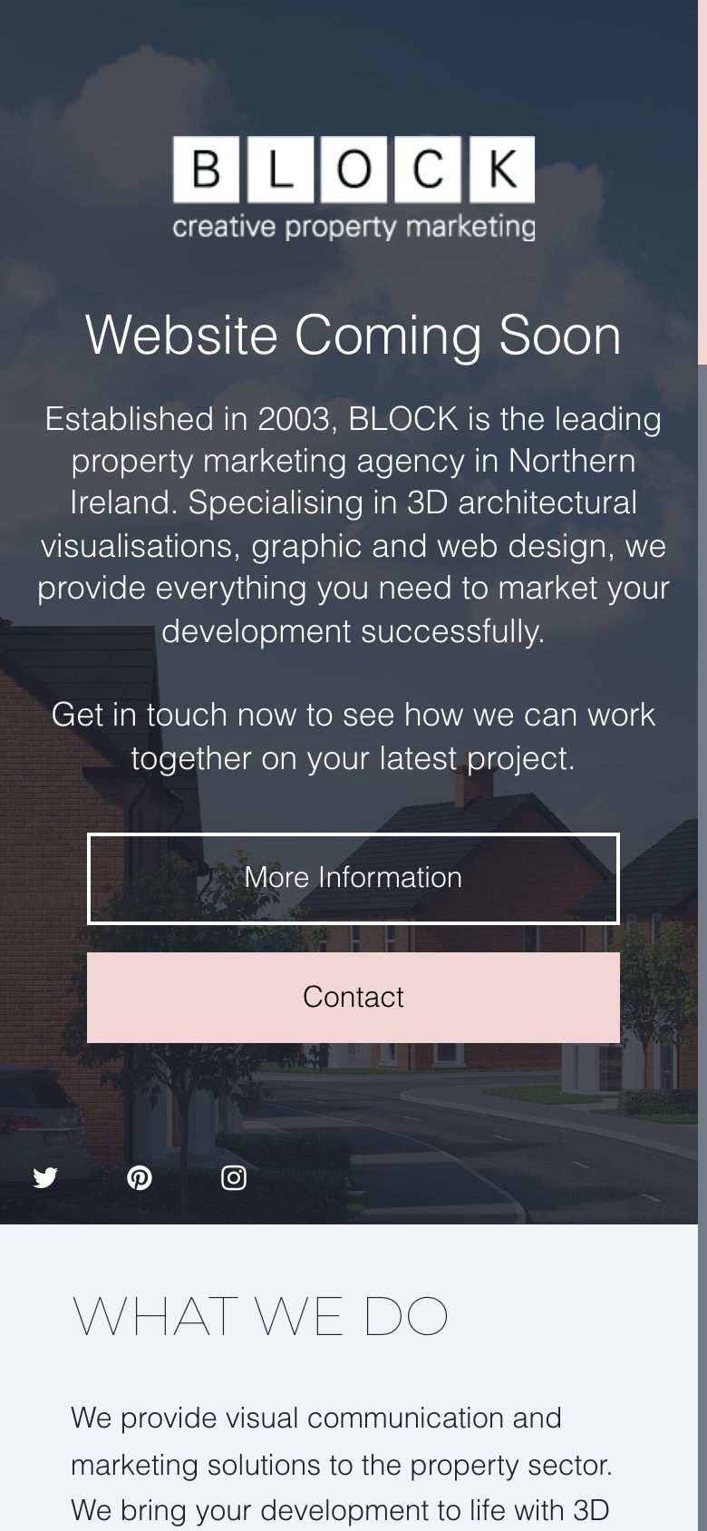 Block CPM website on mobile, designed by Web Design Belfast