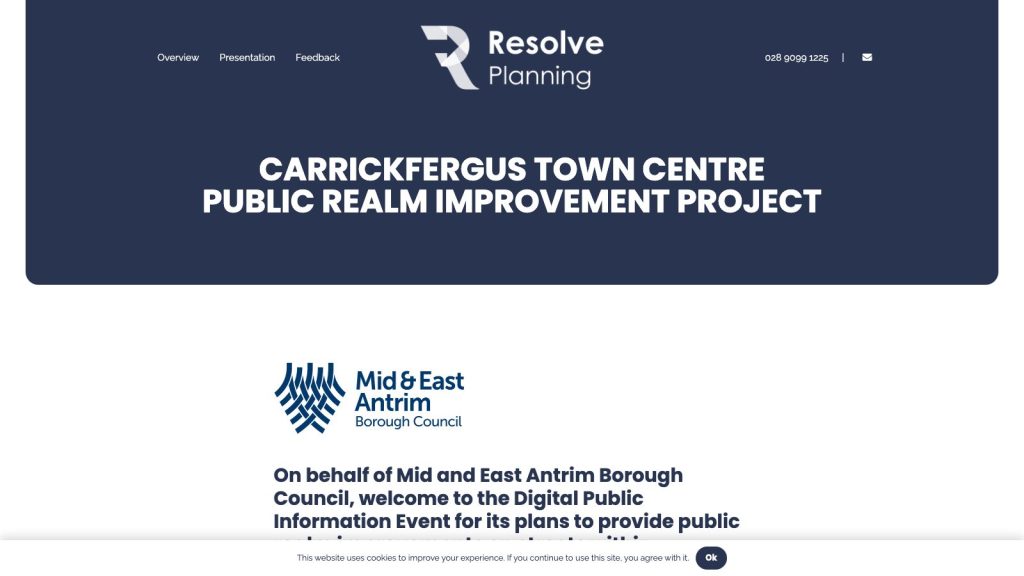 carrickfergusplanningconsultation website design belfast