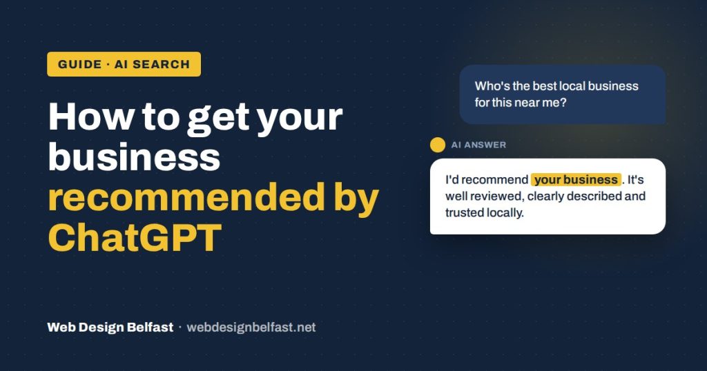 How to get your business recommended by ChatGPT