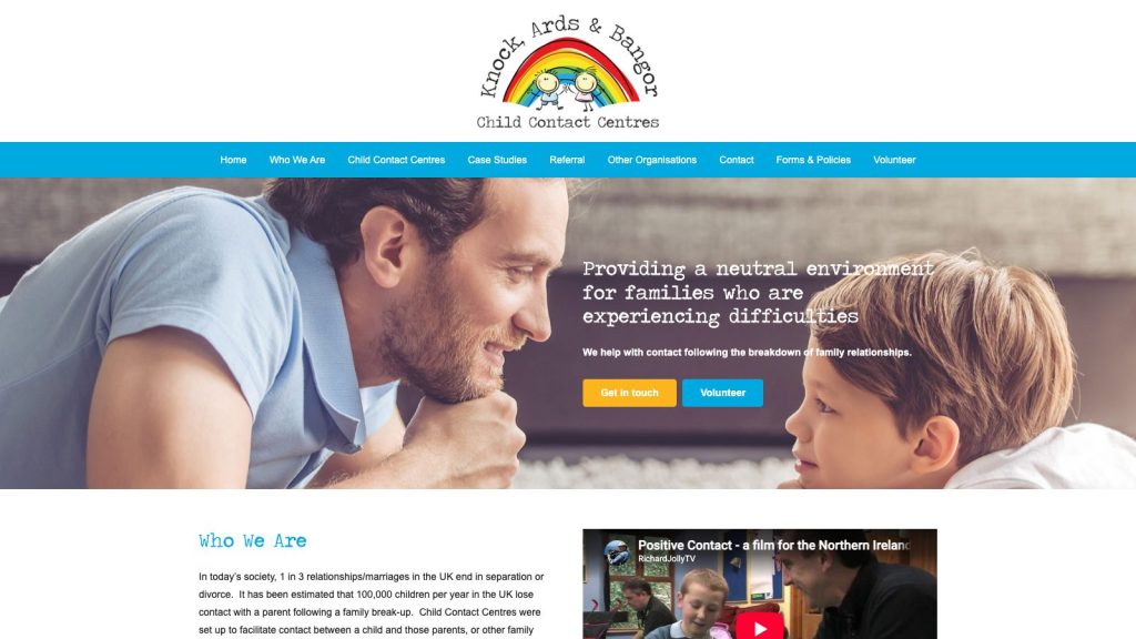 child contact centre kab website design belfast
