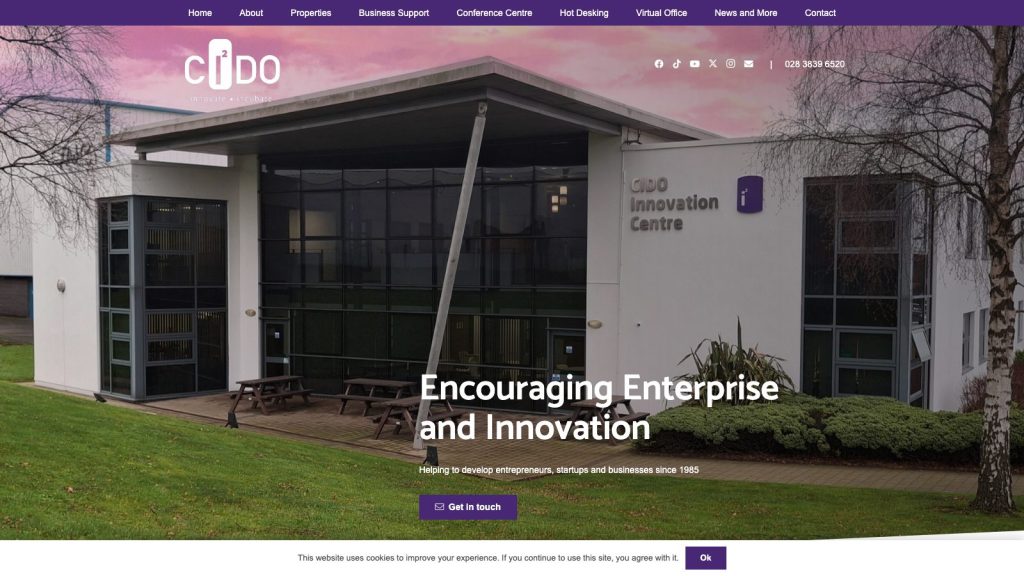 CIDO website designed by Web Design Belfast
