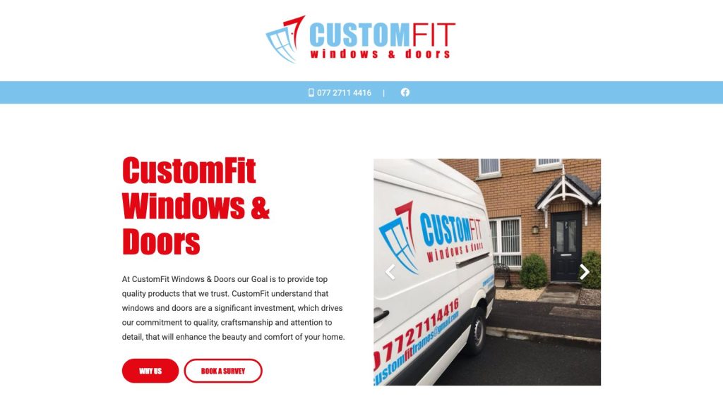 customfitdoors website design belfast