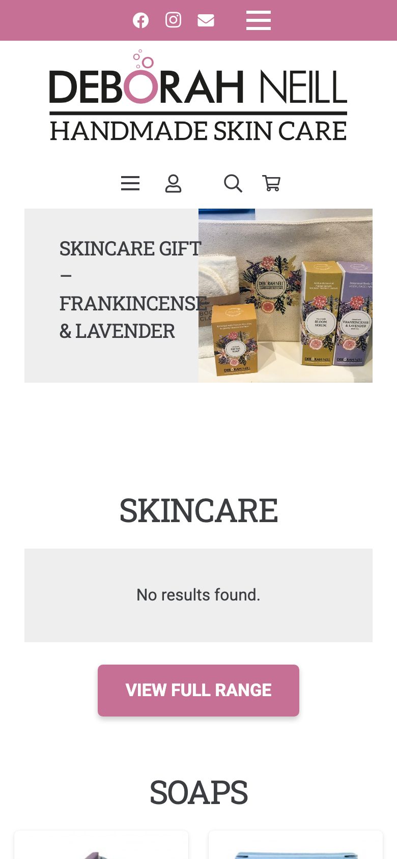 Deborah Neill website on mobile, designed by Web Design Belfast