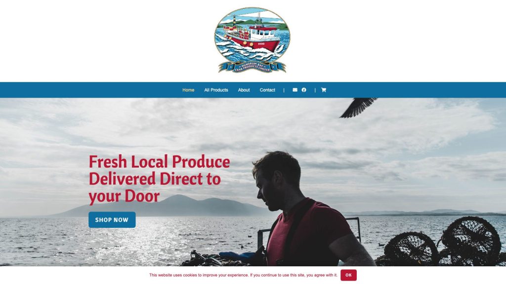 Dundrum Bay Crab website designed by Web Design Belfast