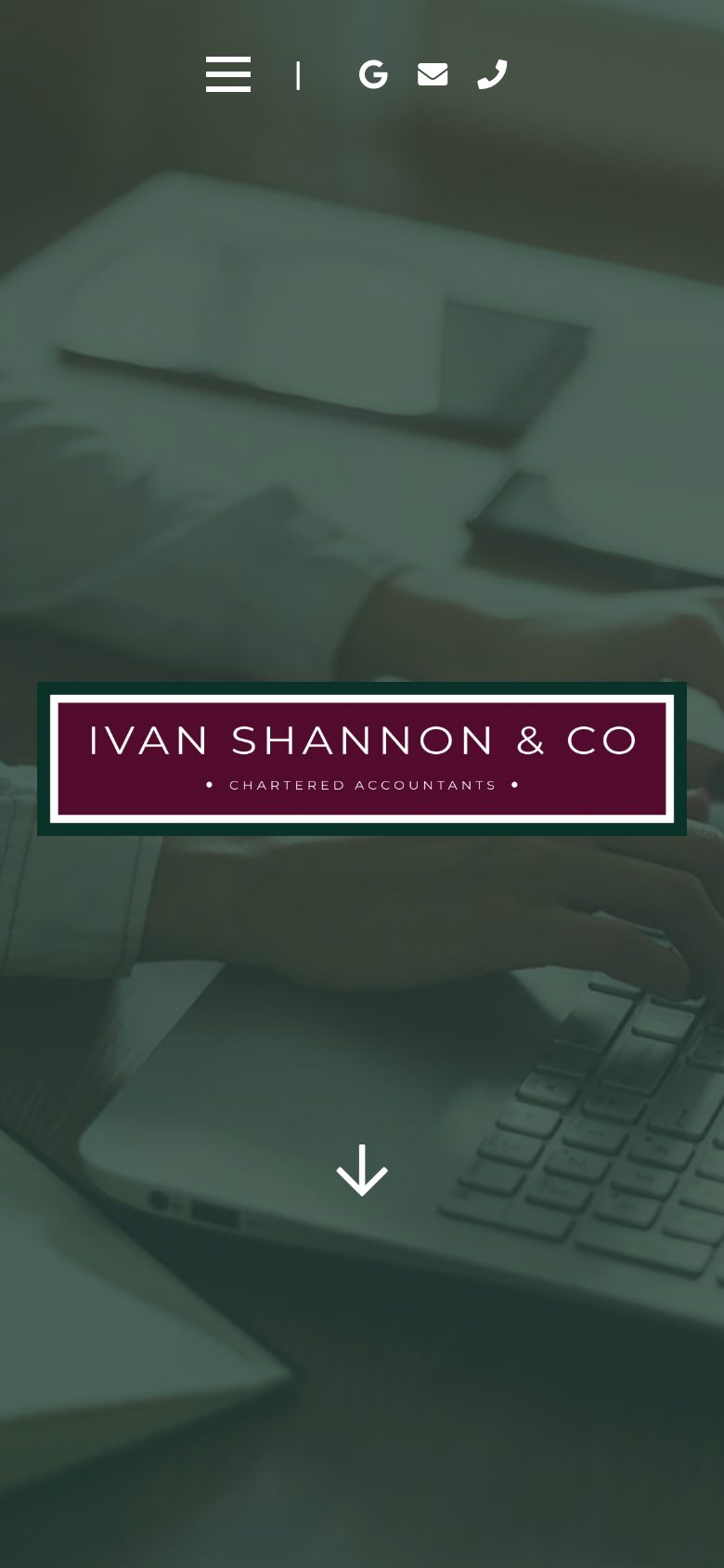 Ivan Shannon website on mobile, designed by Web Design Belfast