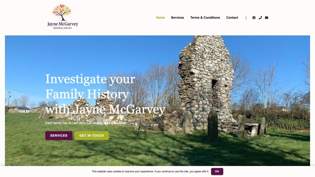 jaynemcgarvey website design belfast