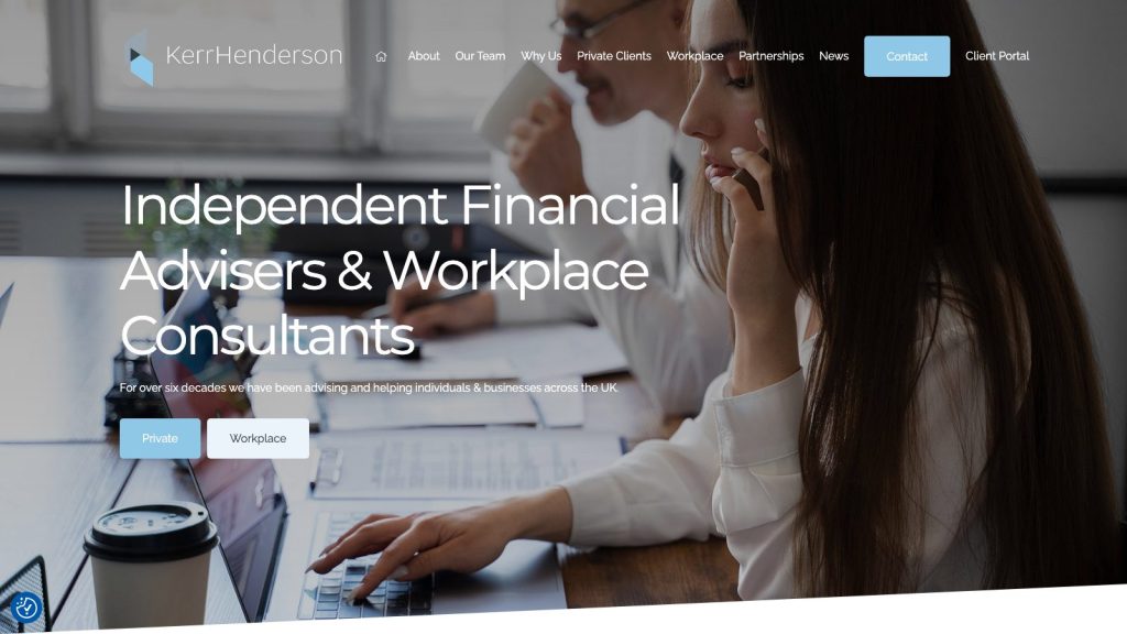 Kerr Henderson website designed by Web Design Belfast