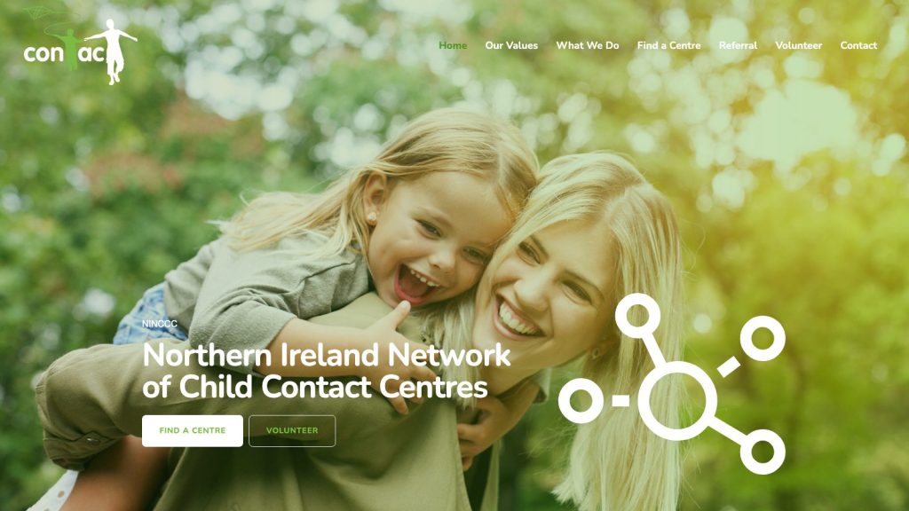 NI Child Contact website designed by Web Design Belfast