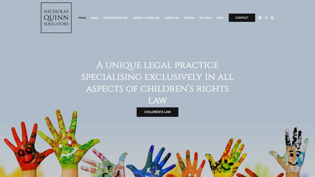 Nicholas Quinn Solicitors website designed by Web Design Belfast