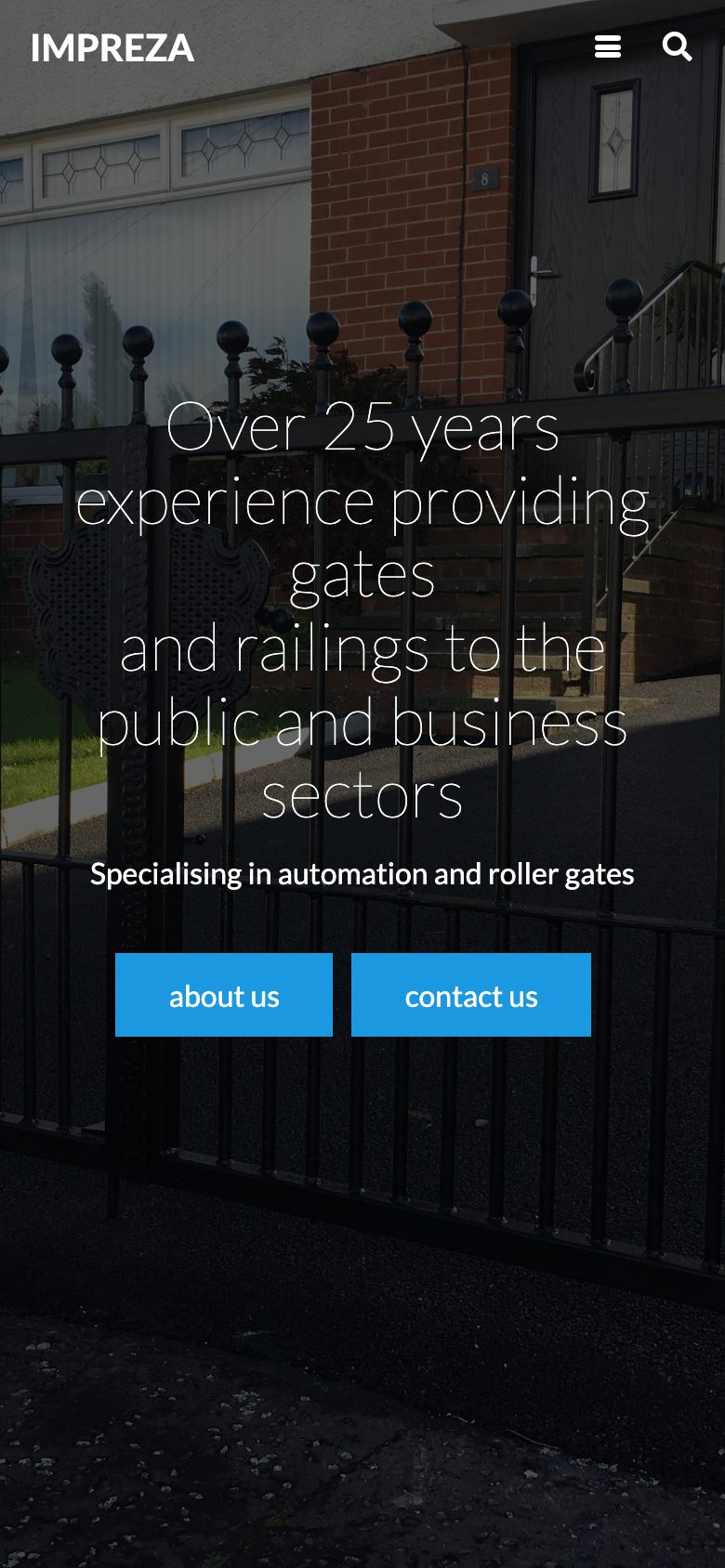 Prestige Gates Belfast website on mobile, designed by Web Design Belfast