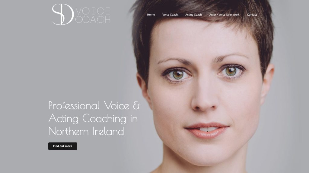 SD Vocal Coach website designed by Web Design Belfast