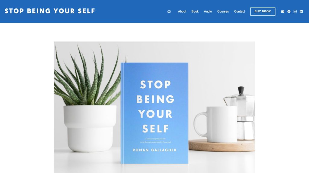 stopbeingyourself website design belfast
