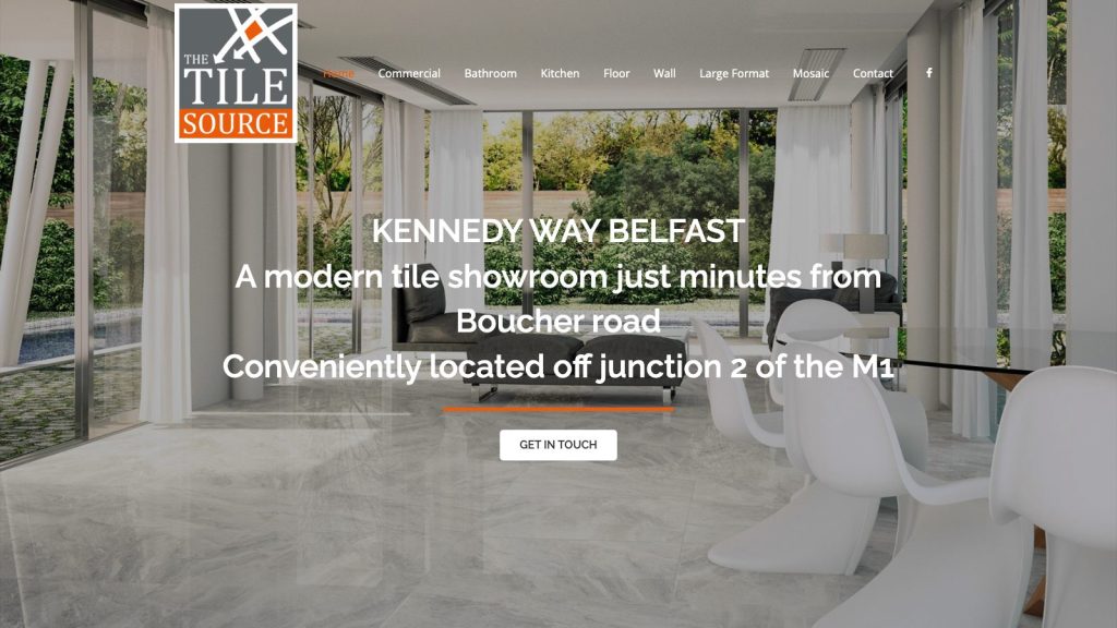 the tile source website design belfast