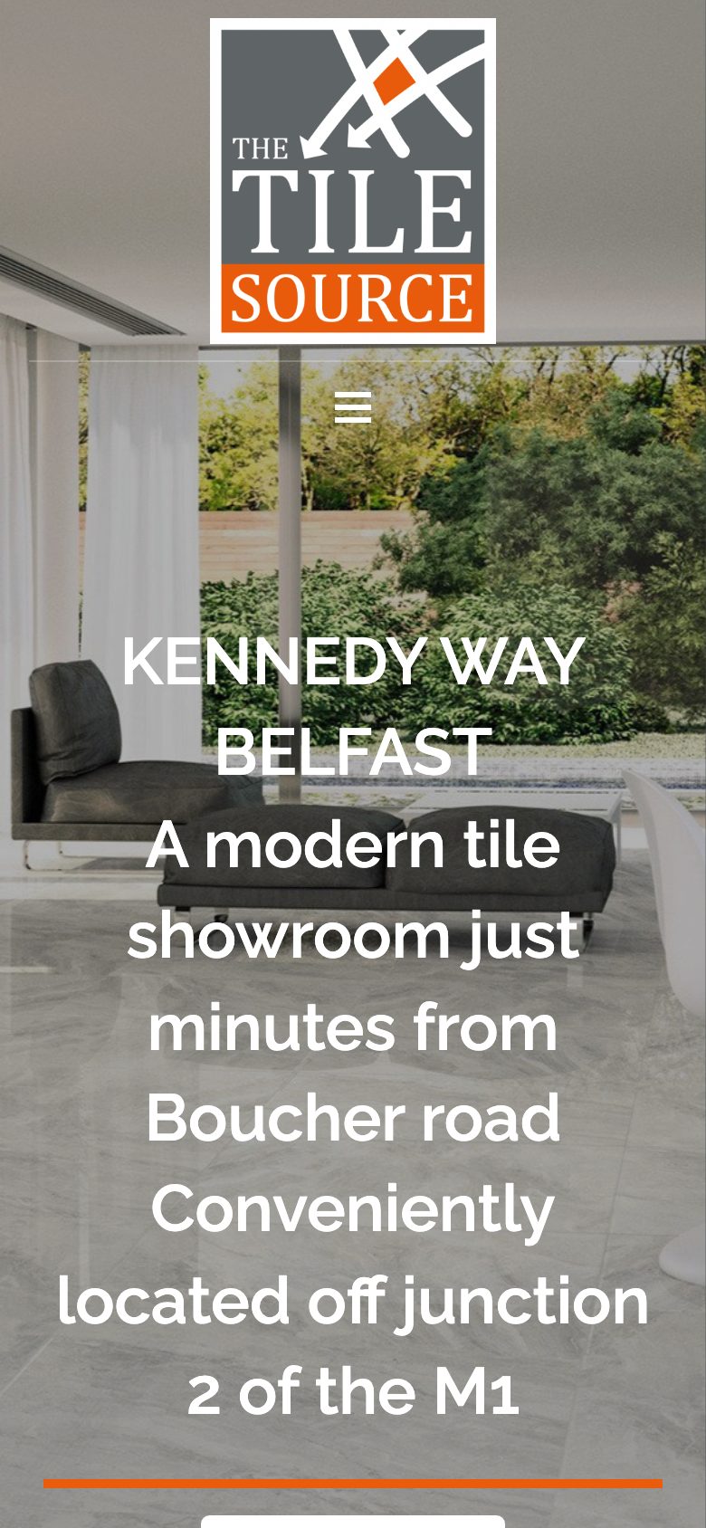 The Tile Source website on mobile, designed by Web Design Belfast