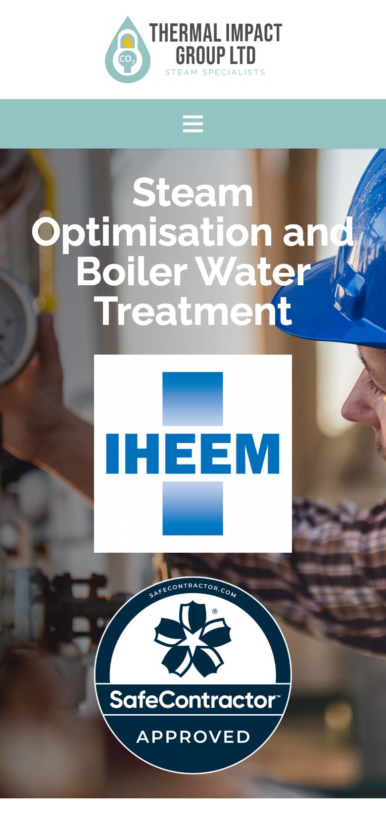 Thermal Impact website on mobile, designed by Web Design Belfast