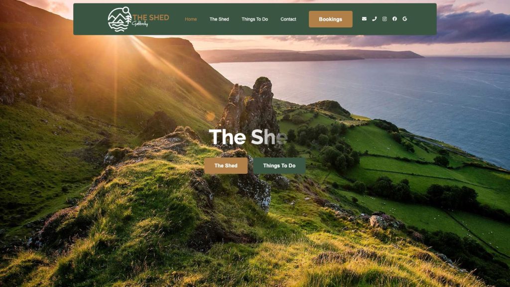 theshedgalboly website design belfast