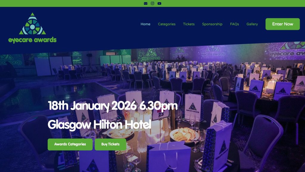 xeyexawards website design belfast